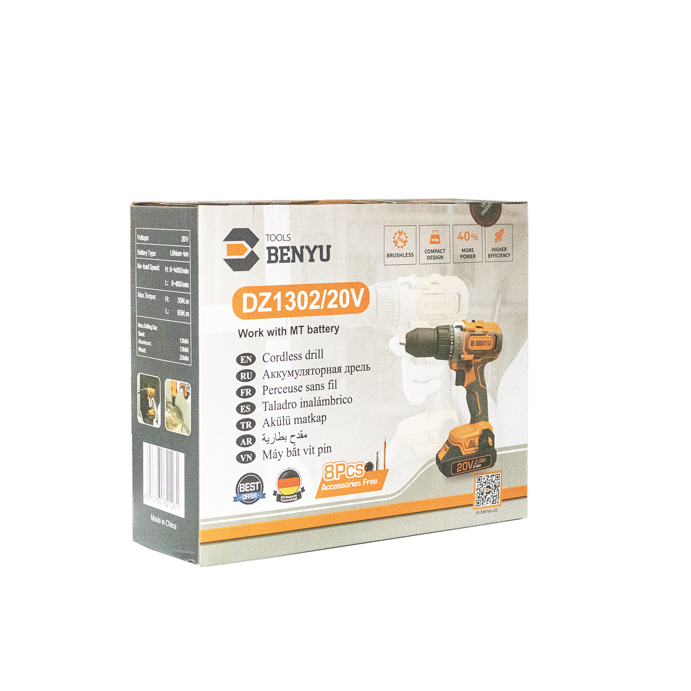 CB MÁY KHOAN PIN 13MM-20V DZ1302/20V